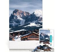 Rompecabezas Alpe Di Siusi de 1000 Piezas Diversión para ejercitar la Mente Piezas Que encajan a la perfección Regalo de cumpleaños Juguete para ejercitar la Mente (38x52cm)
