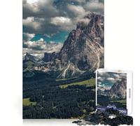 Rompecabezas Alpe Di Siusi de 1000 Piezas para Adolescentes Entrenamiento Mental Diversión fácil Diseño Uniforme Elegante (38x52cm)