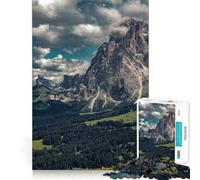 Rompecabezas Alpe Di Siusi de 1000 Piezas para Adultos Juego de concentración Mental Manualidad de Corte de Alta precisión Actividad para Fortalecer los Lazos Familiares y Amigos (50x75cm)