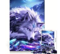 Rompecabezas Alpha de los Lobos Anime de 1000 Piezas para Adultos Pensamiento estratégico Tiempo Libre placentero Diseño Limpio Regalo de Invierno (50x75cm)