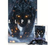 Rompecabezas Alpha Panther de 1000 Piezas para Adolescentes Mejora la Memoria, Tiempo Libre Divertido, Corte de Calidad, Elegante (38x52cm)