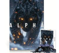 Rompecabezas Alpha Panther para Adolescentes, 1000 Piezas, para ejercitar la Mente, Entretenimiento Agradable, Bordes Lisos, Regalo Ideal de Navidad (38x26cm)
