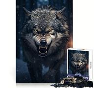 Rompecabezas Alpha Wolf para Adultos, 1000 Piezas, Ejercicio Inteligente, Tiempo de Descanso Relajante, Bordes precisos, Regalo navideño (50x75cm)