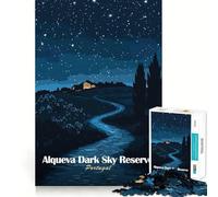 Rompecabezas Alqueva Reserva del Cielo Oscuro de 1000 Piezas Juego cognitivo Divertido con Estructura de Encaje preciso Actividad para Fortalecer los Lazos Familiares (50x75cm)
