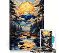 Rompecabezas Amanecer en la Montaña para Adolescentes, 1000 Piezas, Mejora la Memoria, Relajante, Divertido, Ensamblaje, (50x75cm)