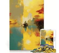 Rompecabezas Amanecer vietnamita 1000 Piezas Habilidad cognitiva Pasatiempo Tranquilo Cierre sólido Navidad (38x26cm)