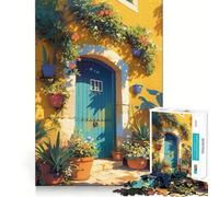 Rompecabezas Amarillo para Patio,1000 Piezas,estimulación cognitiva,Divertido,sin Rebabas,Piezas de Corte Limpio,Juguete de Entretenimiento para Interiores (38x26cm)