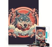 Rompecabezas Amaterasu Wolf 1000 diversión cognitiva,componentes Resistentes y de Corte Limpio Ideal para Momentos de Tranquilidad y Ejercicios mentales en casa (38x52cm)
