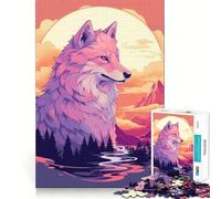 Rompecabezas Amaterasu Wolf de 1000 Piezas Juego Que estimula el Cerebro Ajuste Espacios Entretenimiento Acogedor para Interiores para Todos (38x52cm)