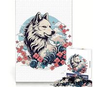 Rompecabezas Amaterasu Wolf Teenagers de 1000 Piezas Claridad Mental Pasatiempo Acogedor Fiestas (50x75cm)