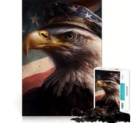 Rompecabezas American Eagle de 1000 Piezas Juego de ingenio Piezas de Ajuste preciso Actividad Divertida para Toda la Familia (38x52cm)