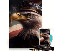 Rompecabezas American Eagle de 1000 Piezas para Adolescentes,Juego de Entrenamiento cognitivo,Ajuste, Compacto,Divertido para Jugar en Familia (50x75cm)