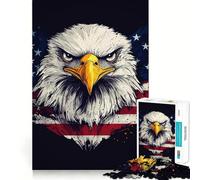 Rompecabezas American Eagle de 1000 Piezas para Adultos Piensa,Entrena,Juega Cierre Seguro,sin Piezas Sueltas aliviar el estrés (38x26cm)