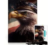 Rompecabezas American Eagle para Adolescentes,1000 Piezas,Juego para desarrollar la Mente,Cortado con láser para un Entrenamiento Mental Momento de Tranquilidad en casa (38x26cm)