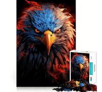 Rompecabezas American Eagle Pride Fire de 1000 Piezas,Juego de ingenio,Troquelado de Alta precisión,pasatiempo Fascinante para Momentos de Ocio (50x75cm)