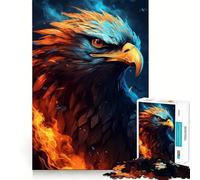 Rompecabezas American Eagle Pride Fire de 1000 Piezas,Juego de ingenio,Troquelado de Alta precisión,pasatiempo Fascinante para Momentos de Ocio (38x26cm)