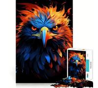 Rompecabezas American Eagle Pride Fire de 1000 Piezas Juego de lógica y Pensamiento Experto en Corte Artesanía Momento de Tranquilidad Ejercicio Mental en casa (38x26cm)