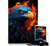 Rompecabezas American Eagle Pride Fire de 1000 Piezas para Adolescentes Actividad de Ocio Que estimula el Pensamiento Claro Encaje Firme Regalo Ideal (38x52cm)