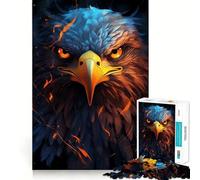 Rompecabezas American Eagle Pride Fire de 1000 Piezas para Adolescentes,Juego de Entrenamiento cognitivo,Ajuste Espacio,Compacto,Divertido para Jugar en Familia (38x26cm)
