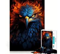 Rompecabezas American Eagle Pride Fire de 1000 Piezas para Adultos Divertido Juego de Memoria Artesanía de Corte experta Actividad Relajante para Grupos en Interiores (38x52cm)