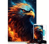 Rompecabezas American Eagle Pride Fire para Adultos,1000 Piezas,Juego de Entrenamiento cognitivo,Encaje Huecos,Actividad Relajante para la Mente (50x75cm)