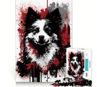 Rompecabezas American Eskimo Dog para Adultos,1000 Piezas,para desarrollar la Memoria,Ajuste Estable,sin Piezas Que se muevan,Compacto,Ideal para Jugar en Familia (38x52cm)