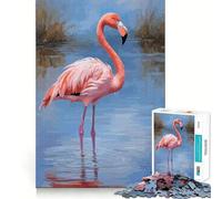 Rompecabezas American Flamingo de 1000 Piezas para Adultos Juego Que estimula la Mente Superficie Lisa y sin Rebabas Un pasatiempo Fascinante para los Momentos de Ocio (50x75cm)