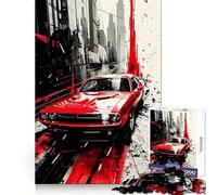 Rompecabezas American Muscle para Adultos, 1000 Piezas, Ejercicio Inteligente, Tiempo de relajación, Bordes precisos, Regalo navideño (38x52cm)