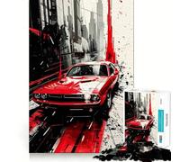 Rompecabezas American Muscle para Adultos,1000 Piezas,Juego de Memoria Mental,Corte de Alta precisión,Manualidades,Tiempo de Tranquilidad,Ejercicio Mental en casa (50x75cm)