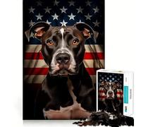Rompecabezas American Pit Bull Terrier para Adultos,1000 Piezas,para desarrollar la Memoria,Ajuste Estable,sin Piezas Que se muevan,Compacto,Ideal para Jugar en Familia (50x75cm)