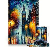 Rompecabezas Amsterdam in Color de 1000 Piezas para Adolescentes Desarrollo Cerebral, relajación, fácil de Limpiar, (50x75cm)