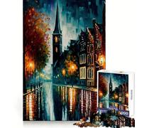 Rompecabezas Amsterdam in Color de 1000 Piezas para Adultos Entrenamiento de concentración Diversión sin estrés Encaja a la perfección Regalo Creativo (38x26cm)