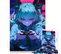 Rompecabezas Anchovy Anime Gamer Girl para Adolescentes, 1000 Piezas, para ejercitar la Mente, pasatiempo Relajante, Cierre sólido, Regalo Original (50x75cm)