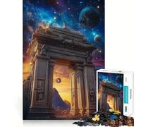 Rompecabezas Ancient Gateway to Stars de 1000 Piezas para Adultos Entrenamiento Cerebral Divertido,componentes Resistentes y de Corte Limpio,Actividad Relajante para la Mente (38x26cm)