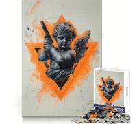 Rompecabezas Ángel Agente Secreto de 1000 Piezas para Adultos Pensamiento estratégico Escape pacífico Ajuste preciso Regalo Encantador (38x52cm)