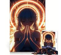 Rompecabezas Ángel con Alas Doradas, 1000 Piezas, para Adolescentes, Desarrollo del Pensamiento, Entretenimiento y relajación, Bordes limpios, (50x75cm)