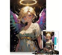 Rompecabezas Ángel con Halo para Adultos,1000 Piezas,para desarrollar la Memoria,Ajuste Estable,sin Piezas Que se muevan,Compacto,Ideal para Jugar en Familia (50x75cm)