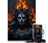 Rompecabezas Ángel de la Muerte Mujer Demonio para Adolescentes 1000 Piezas Juego para Estimular la Mentalidad Piezas sin Rebabas Cortes Limpios Fácil de Aprender Diversión en Familia (50x75cm)