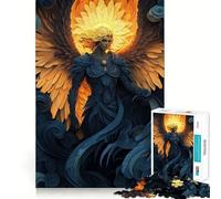 Rompecabezas Ángel de Luz y Sombra,1000 Piezas,Entrenamiento cognitivo,Piezas Perfectamente encajables,Regalo de cumpleaños,Juguete para ejercitar la Mente (38x52cm)