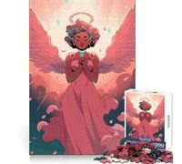 Rompecabezas Angel Girl de 1000 Piezas para Adultos Regalos para Adultos Estimula la Mente, es Divertido y Relajante Bordes precisos Regalo Memorable (38x26cm)