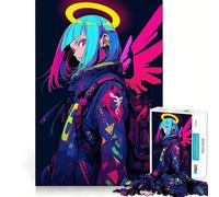 Rompecabezas Angel Girl para Adolescentes,1000 Piezas,Juego para desarrollar la Mente,Cortado con láser para un Tiempo de relajación Ejercicios mentales en casa (50x75cm)