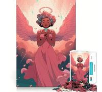 Rompecabezas Angel Girl para Adultos,1000 Piezas,estimulación Mental,Juego de Corte preciso,alineación, Actividad para Fortalecer los Lazos Familiares (38x26cm)