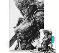 Rompecabezas Ángel Samurai Guerrero,1000 Piezas,Juego Que estimula el Cerebro,Ajuste Espacios,Entretenimiento Acogedor para Interiores para Todos (38x26cm)
