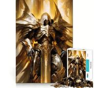 Rompecabezas Angel Warrior 1000 Piezas Juego de Habilidades mentales Corte láser Tiempo de relajación Ejercicio Mental en casa (38x52cm)