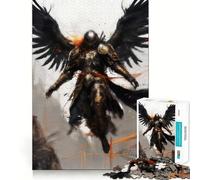 Rompecabezas Angel Warrior de 1000 Piezas,Juego de Ejercicios mentales,Encaje, Huecos,desafío Interactivo para el Cerebro en casa (38x52cm)
