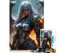 Rompecabezas Angel Warrior de 1000 Piezas para Adultos Juego Que estimula la Mente Superficie Lisa y sin Rebabas Un pasatiempo Fascinante para los Momentos de Ocio (50x75cm)