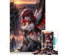 Rompecabezas Angel Wings Earth Queen de 1000 Piezas para Adolescentes Juego de Memoria y concentración Calidad Profesional Ideal para Recortar y Relajarse en Grupo (50x75cm)