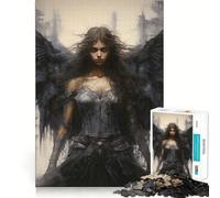 Rompecabezas Angels Black Woman de 1000 Piezas Juguete Creativo para desarrollar Habilidades Cierre Seguro Sin Piezas Sueltas Actividad para Fortalecer los Lazos Familiares (50x75cm)