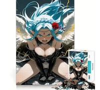 Rompecabezas Angry Anime Angel Girl con 1000 Piezas,diversión Garantizada Gracias a la tecnología Avanzada de Corte láser Juguete de Entretenimiento para Interiores (38x26cm)