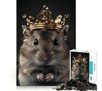 Rompecabezas Animal Cute King 1000 Piezas,diversión Garantizada,tecnología Avanzada de Corte láser,Juguete de Entretenimiento para Interiores (38x52cm)